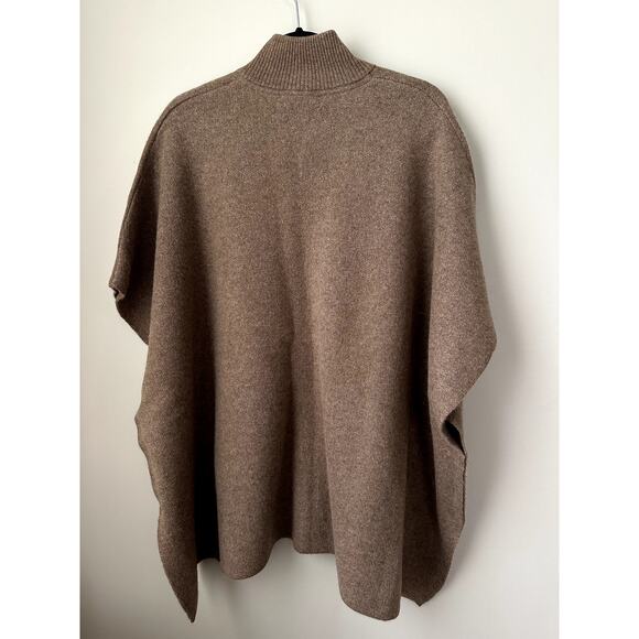 $496 The Cashmere Project Poncho One Size NEW 100% Cashmere in Brown - Picture 4 of 6
